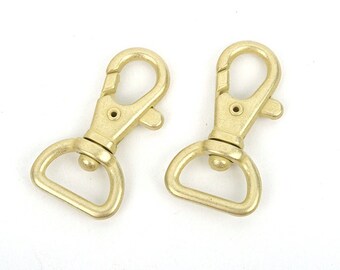 15mm(0.59") Swivel Clips, antique brass finish, A set of 2ea, Leather craft tools MLT-P0000BHI