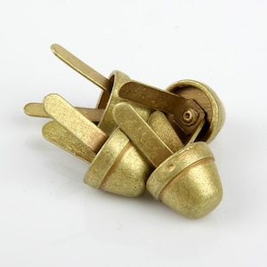 Round Spots for Bag bottom ver.3 (4ea 1set), Brass / Antique Color,Bag Making Suppliers Leather craft tools MLT-P00000MM
