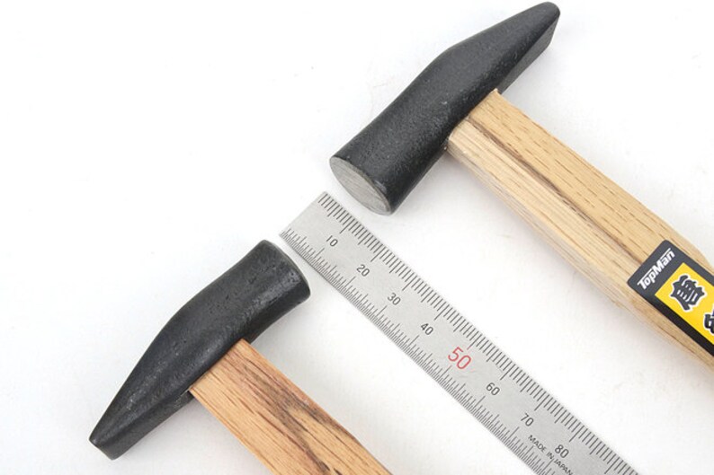 Leather Craft Tool Wooden Handle Iron Hammer.leather Craft Etsy