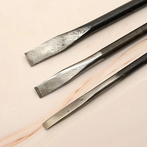 Punzón plano corto (tamaño 5-8 mm) Cortador para artesanías de cuero - MLT- P00000PG