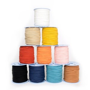 Chamude(CHAMOIS) Cord 3mm(0.12inch), 100yd - Suede cord, Necklace items, Necklace supplies MLT-P0000CUR
