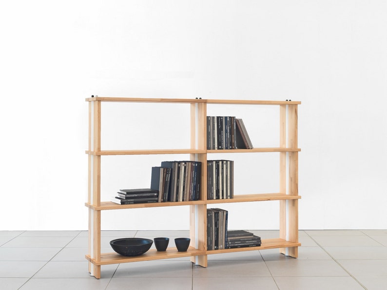 Bookshelves Nikka Woody Modular Wooden Bookcase Totally Solid Image 0