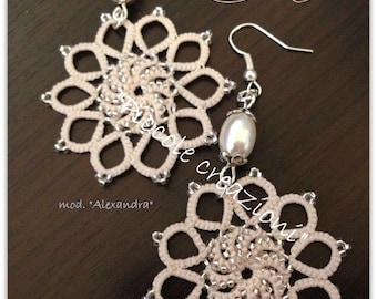 Schema per realizzare gli orecchini "Alexandra" ©  pattern, pdf