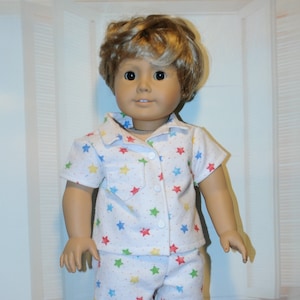 Star Print Boy Pajamas For 18" Dolls