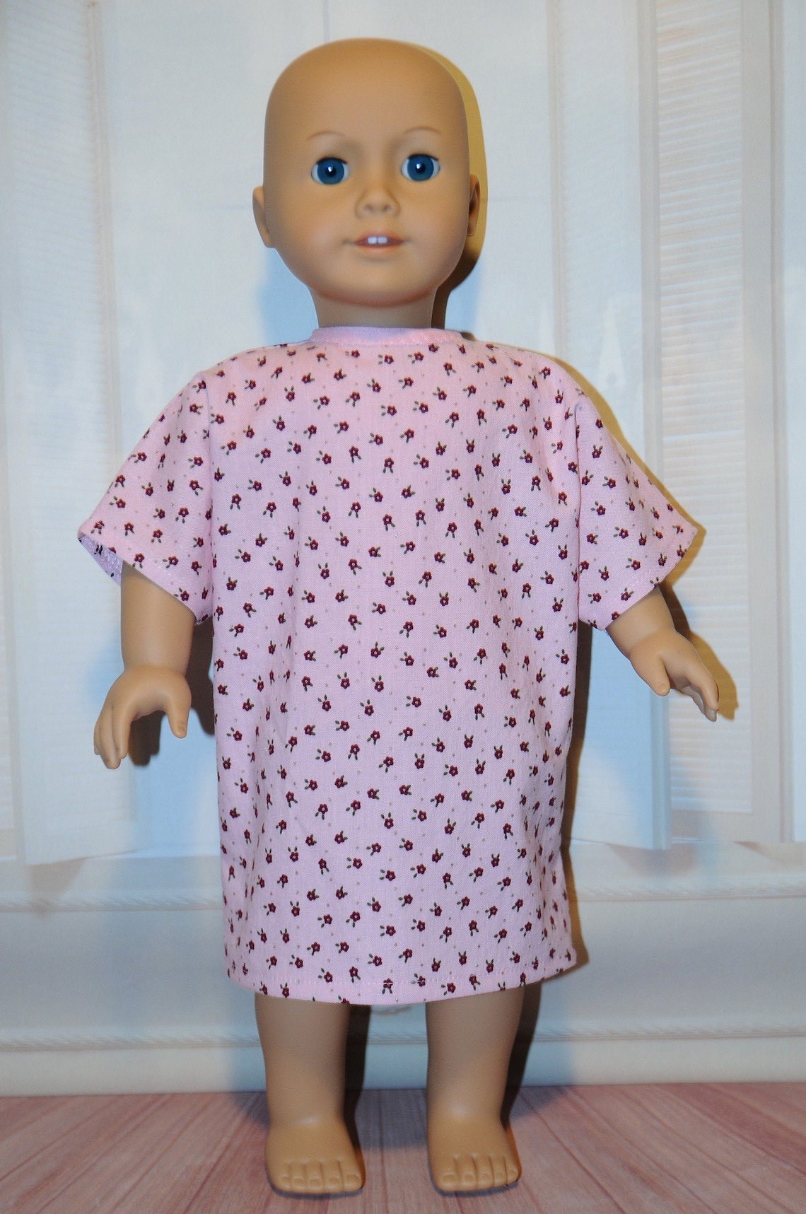 Pink or Blue Tiny Flower Hospital Gown Etsy