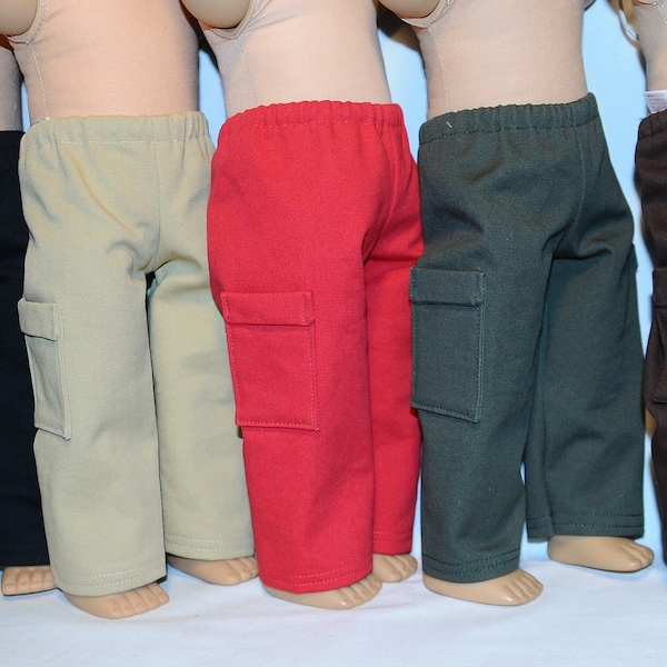 Cargo Pants for 18" Dolls (8 Colors Available)