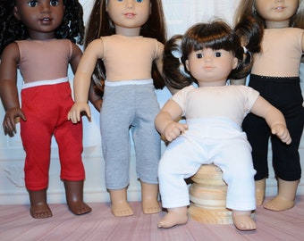 Capri Length Leggings for 18" Dolls and Bitty Babies (11 Colors Available)