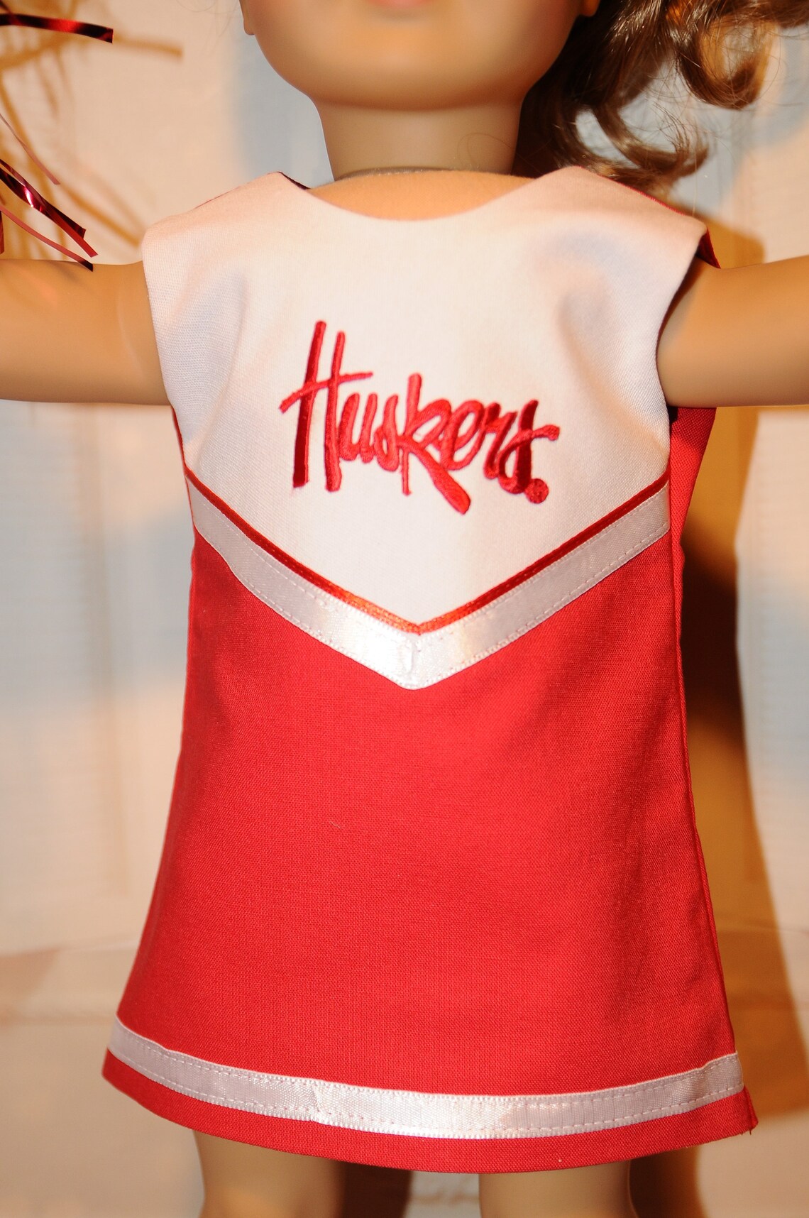 Husker Cheerleader Outfit With Pompoms - Etsy
