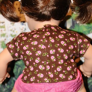 Hot Pink Ruffled Skirt With Roses T-shirt for 18 Dolls - Etsy