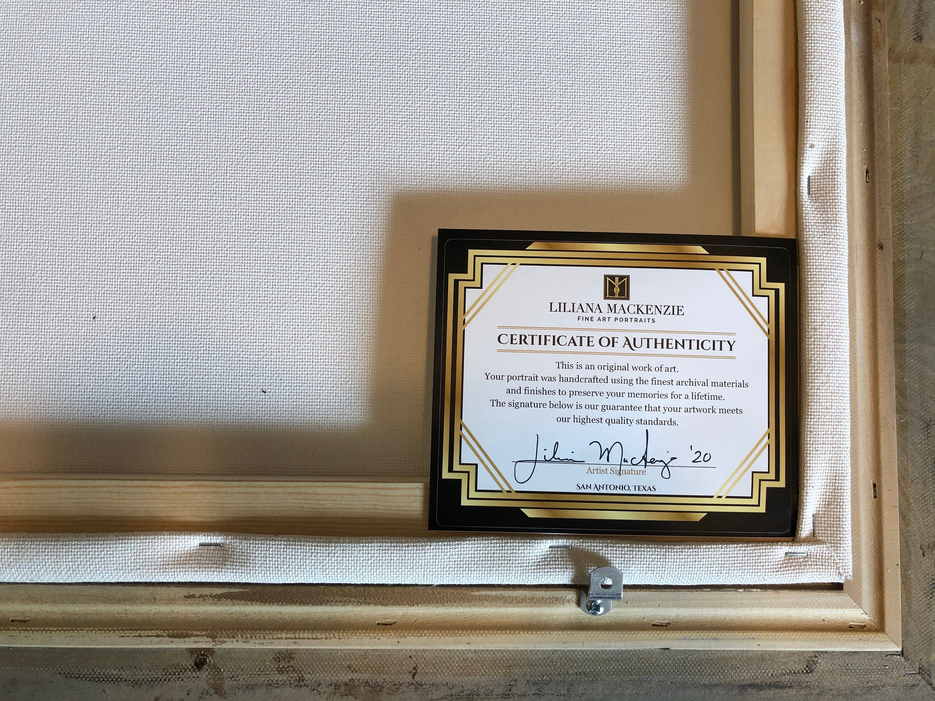 Echtheitszertifikat für Original-Kunstwerke. Vorlage für | Etsy
