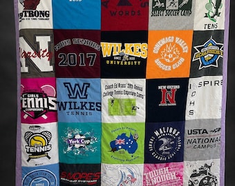 Memory Quilt, Custom T-Shirt Quilt, Preserving Memories, Keepsake Blanket, Cotton Fabric