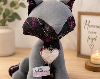 Memory Fox Keepsake – Handmade from Your Loved One's Clothing
