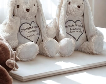 Memory Rabbit, Memorial Rabbit from Loved One’s Clothes, Personalized Remembrance Bunny,