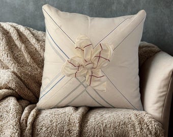 Memorial Pillow with Embroidery, Memory Shirt Pillow Keepsake, Photo & Handwriting