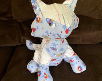 Memory Fox made from babies clothing or blanket keepsake