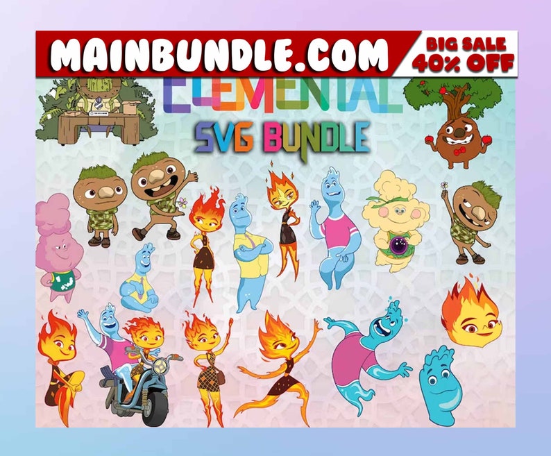 Elemental PNG Elemental SVG Bundle Elemental Clipart - Etsy