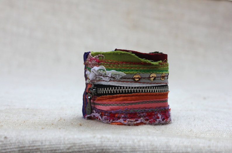 Groovy /& Cool in Hipster-Gypsy-Boho Chic Beautiful Colorful Cuff with a Twist