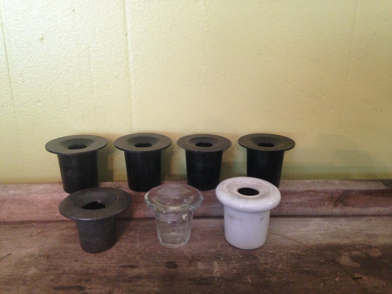 Vintage antique school desk inkwell insert collection Etsy