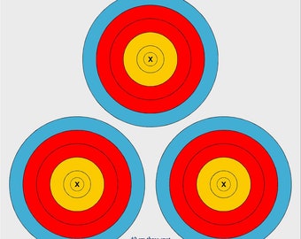 40 cm Vegas spot outdoor archery target, Single or 3 Spot