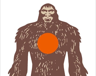 Bigfoot Archery Target: Redding Style Outdoor Vinyl