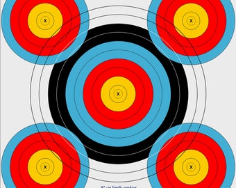 92cm Vinyl Archery Target Face: Weather Resistant Outdoor Practice