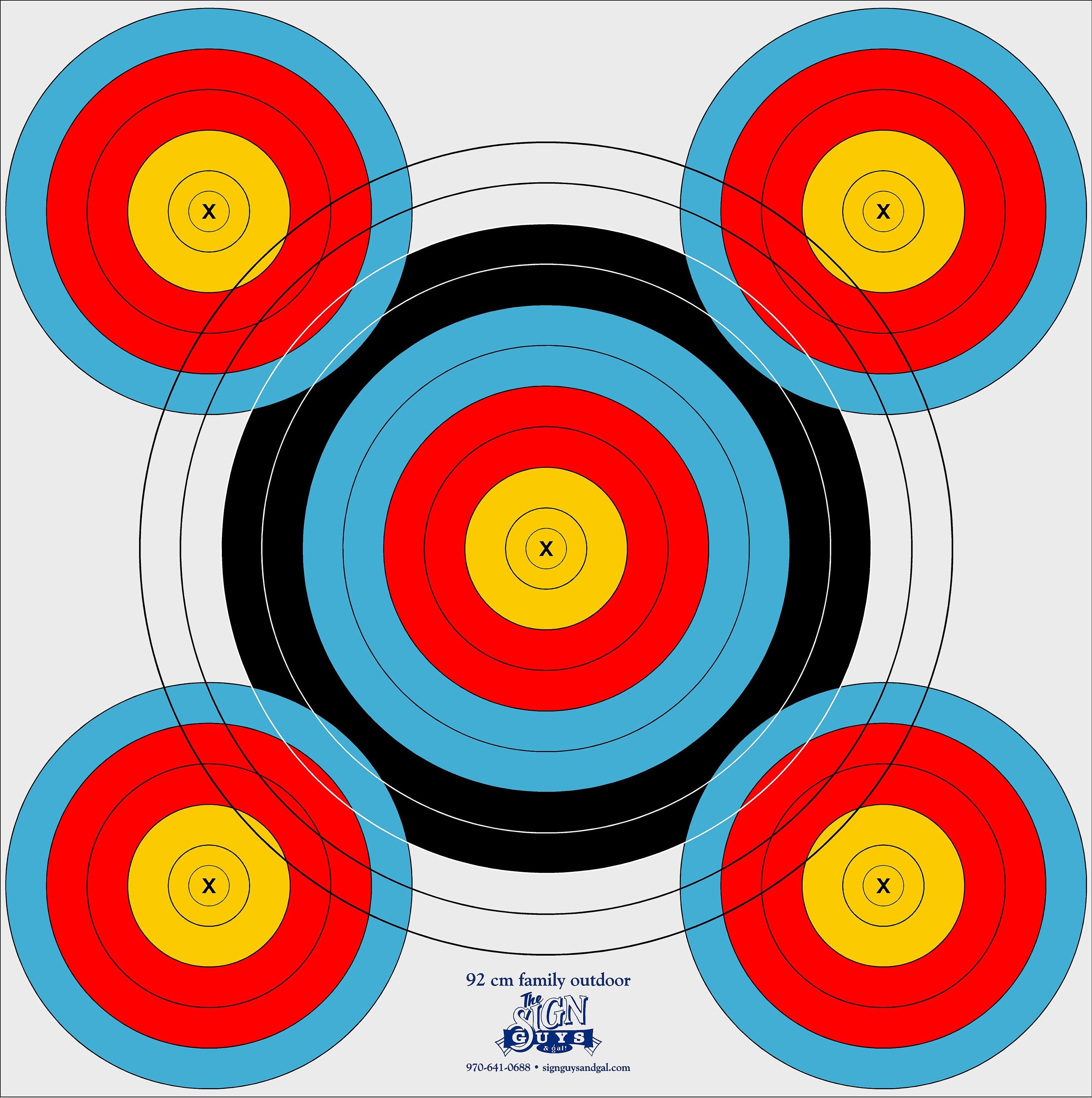 92cm Outdoor Archery Target, Vinyl Archery Target Etsy UK