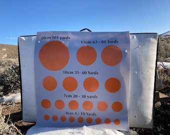 Redding Practice Archery Target Face: Orange Dot Vinyl (2ft x 2ft)