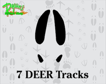 Deer Tracks decals, window, vehicle or outdoor graphic