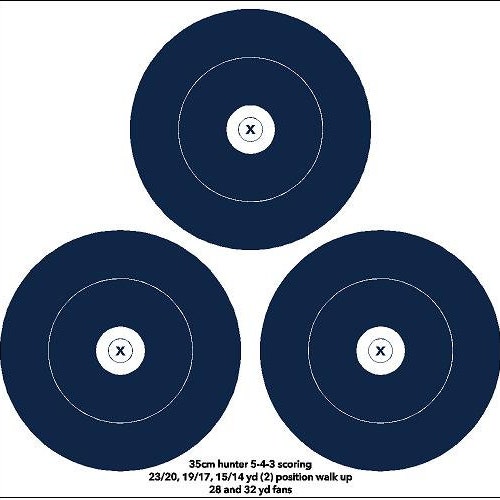 Complete set of outdoor hunter shops round archery target, vinyl archery target