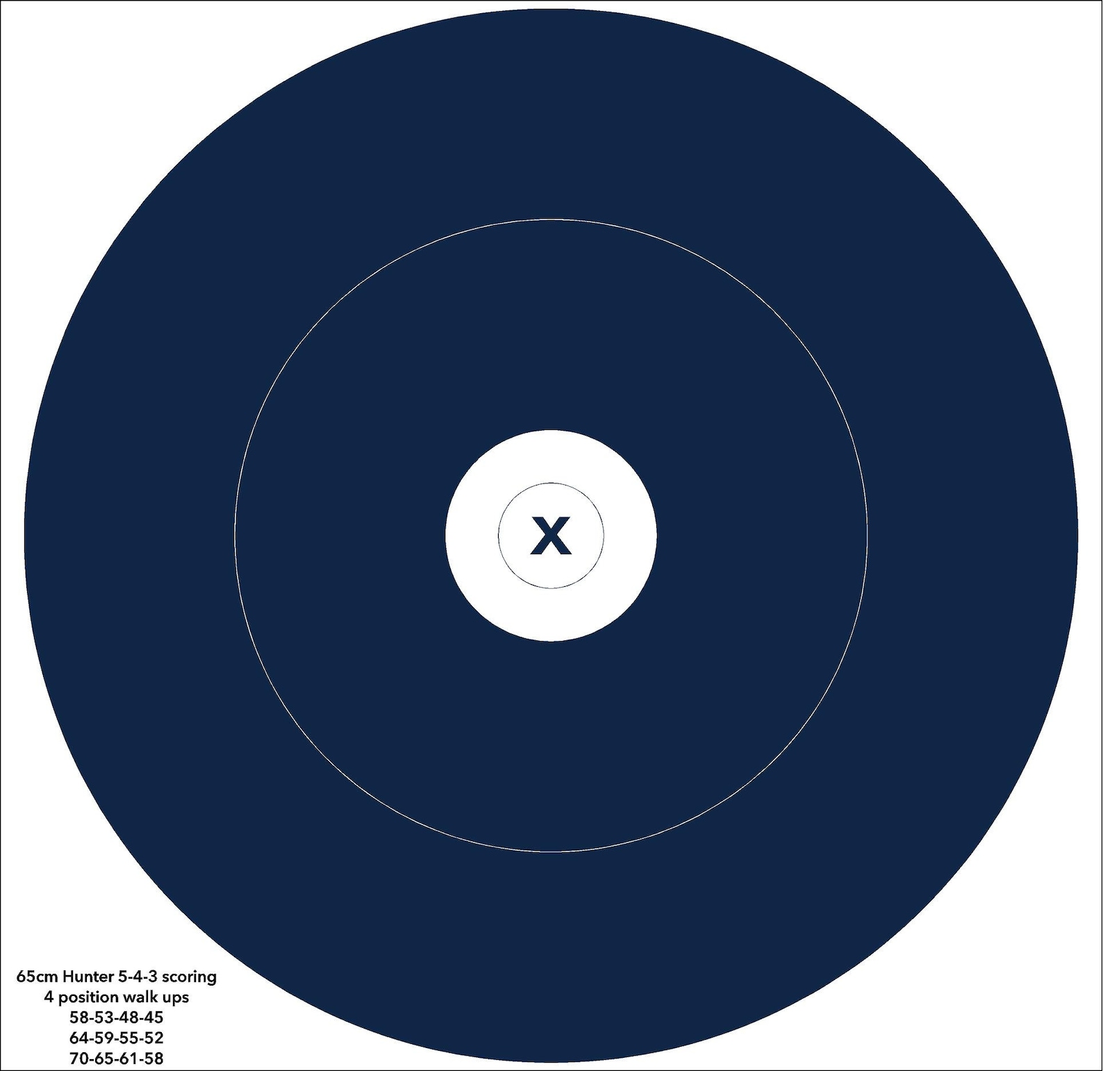 Complete Set of Outdoor Hunter Round Archery Target, Vinyl Archery
