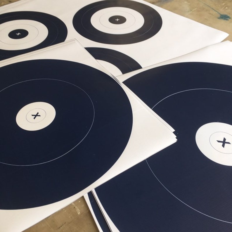Complete Set of Outdoor Hunter Round Archery Target, Vinyl Archery