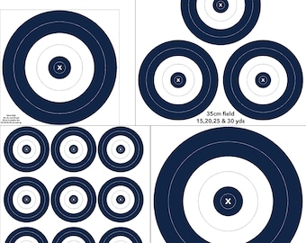 Vinyl Field Archery Target: NFAA Marked, Weather Resistant