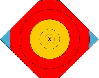 Vinyl Archery Target Center Patch: Outdoor Target Face Replacement