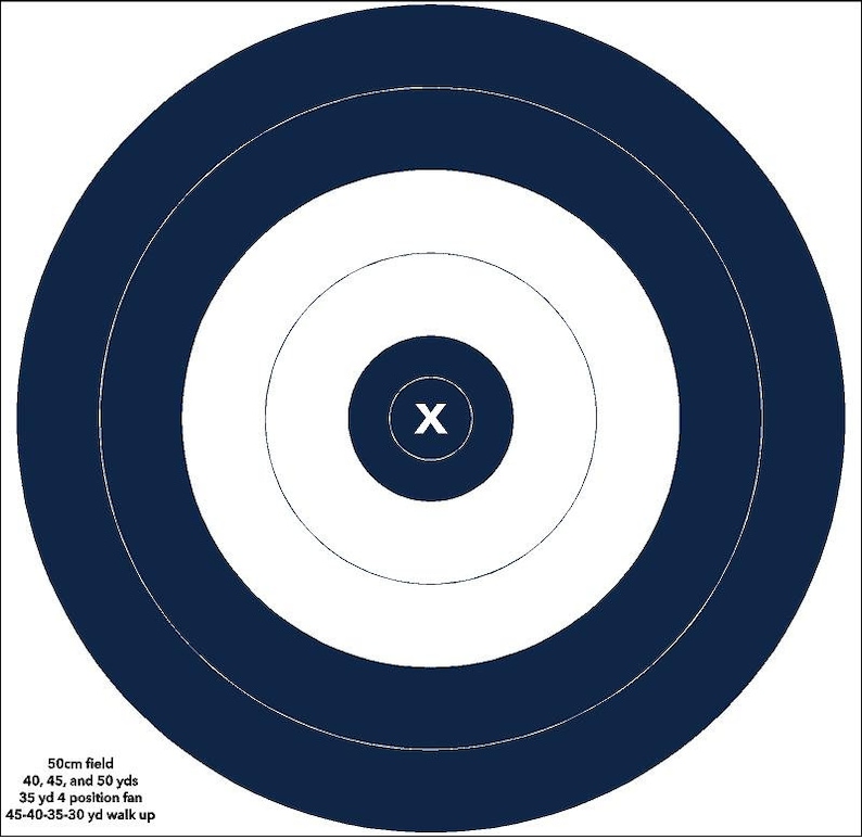 Outdoor Field Archery Target, Vinyl Archery Target Etsy