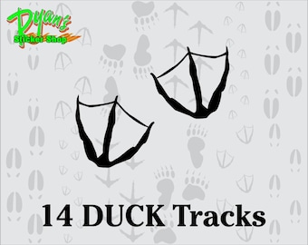 Duck Tracks decals, window, vehicle or outdoor graphic