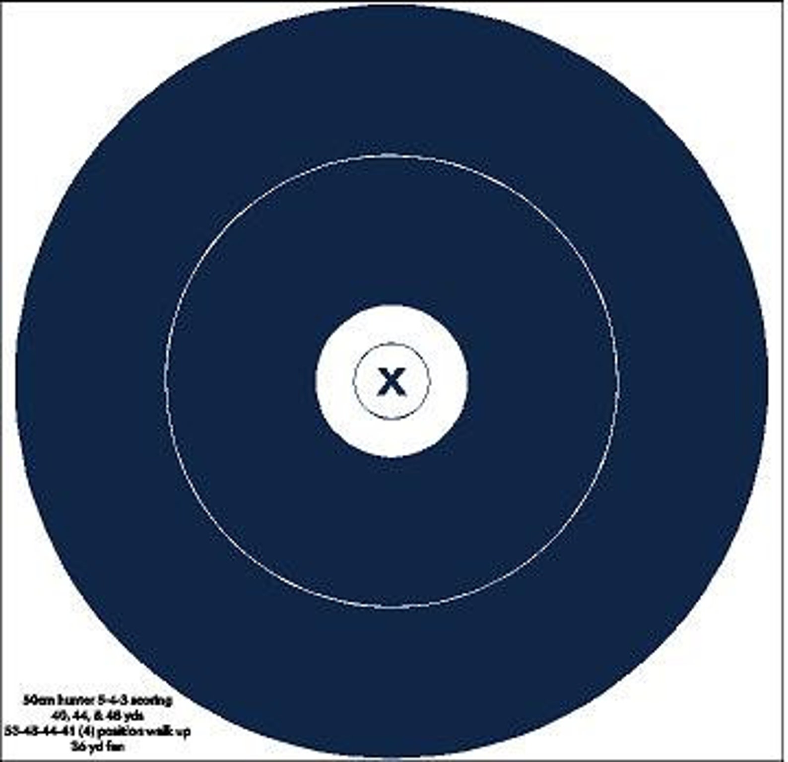 Complete Set of Outdoor Hunter Round Archery Target, Vinyl Archery