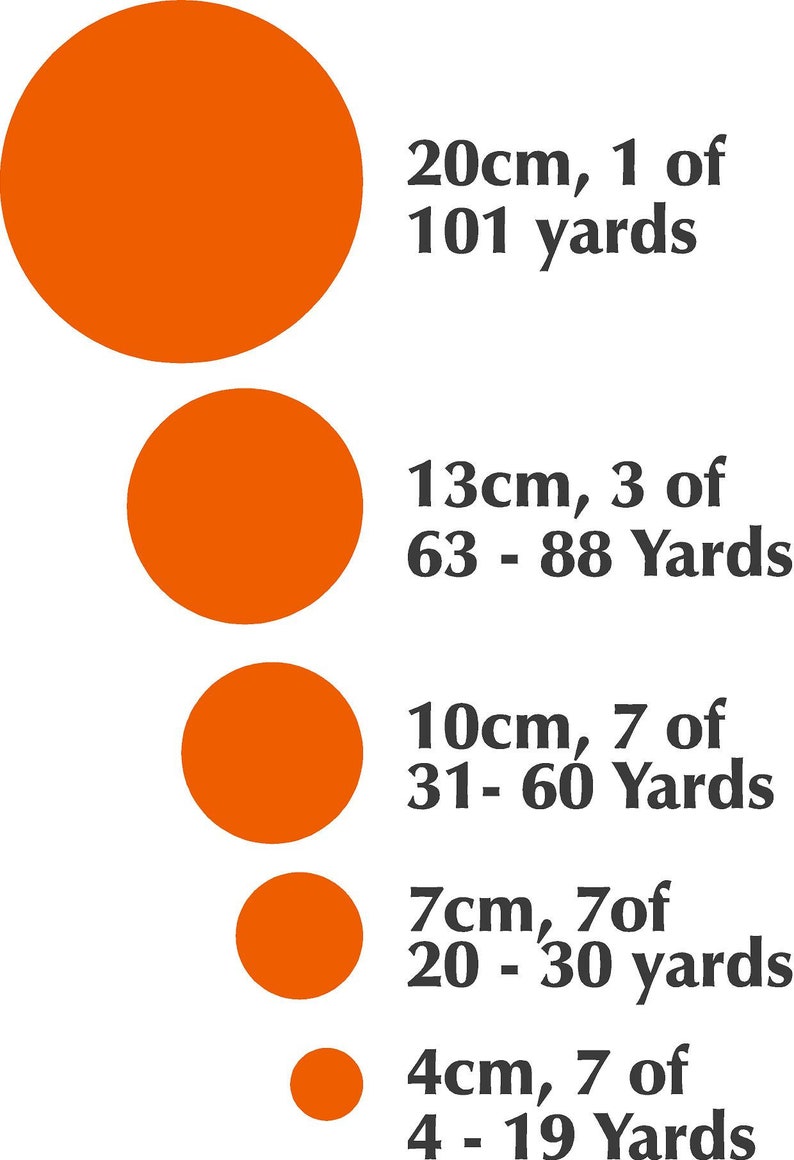 Redding Peel and Stick Archery Dots Orange Vinyl Redding Etsy