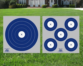 NFAA 5-Spot Archery Target Face: Weather-Resistant Vinyl