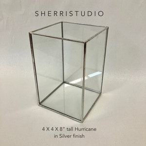 Single, Individual Hurricane Lamps,  Vessels for Candles, Floral Arrangements, Open Top