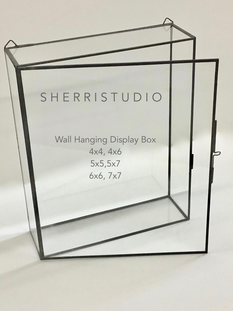 4x6 4.5x6 5x5 5x7 Wall Hanging Shadow Box Frame Clear Etsy