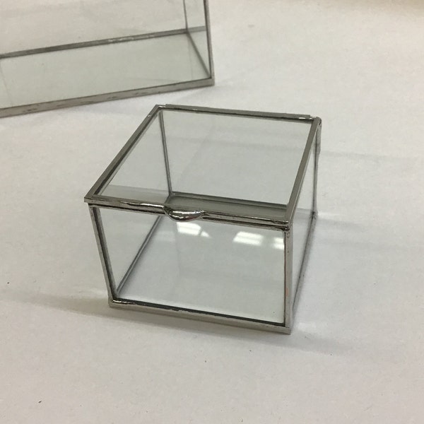 3" - 4"  and 5" Glass Box, Ring Box, Treasure Keeper - various heights