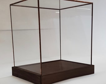 12x12x16 inch tall Wood Base Display Case