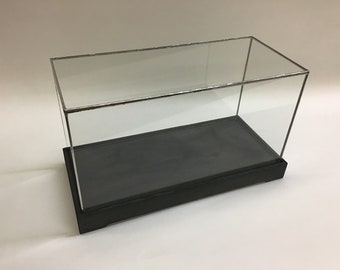 10 x 8 x 7&quot; Tall Glass Display Box with Wood Base - More Sizes! -  Protect and highlight your special treasure