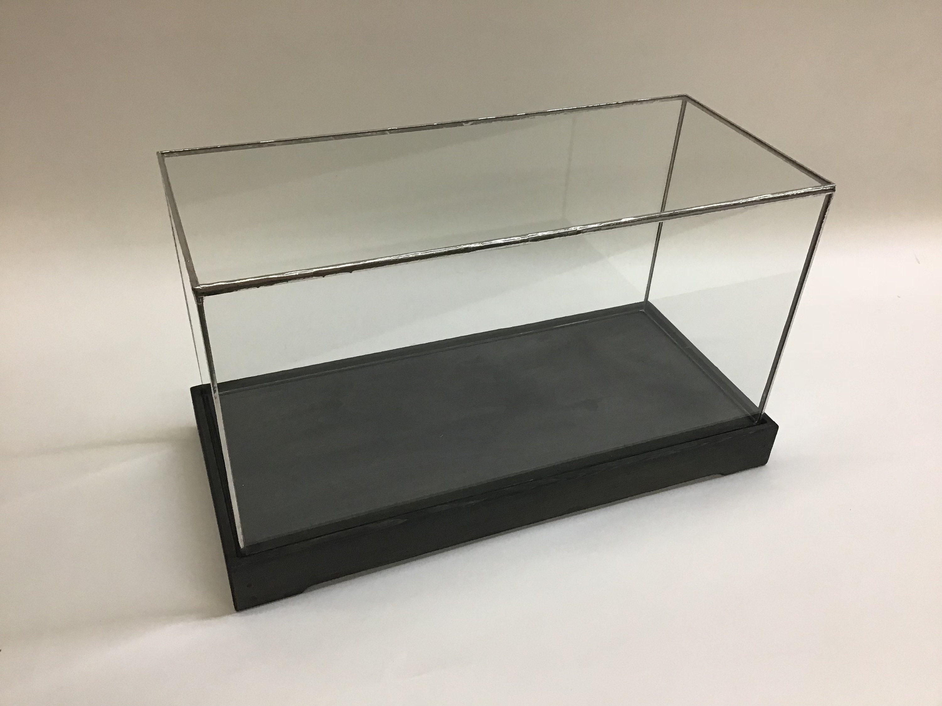 10 X 8 X 7 Tall Glass Display Box With Wood Base Etsy