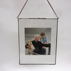 3.5x5, 4x6, 5x7, 8x10, Glass Hanging Photo Frames - Vertical or Horizontal - You Choose!