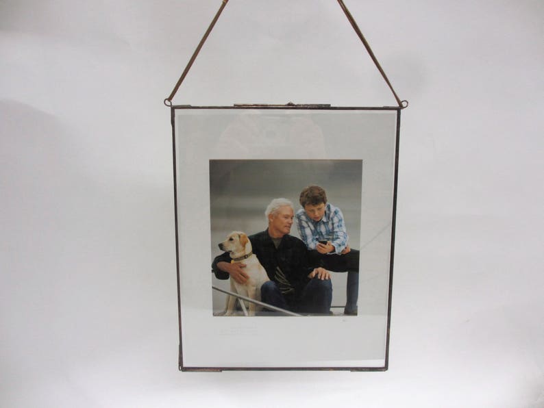 Marcos de fotos colgantes de vidrio de varios tamaños, de 9 x 12 pulgadas y 10 x 12 pulgadas imagen 1