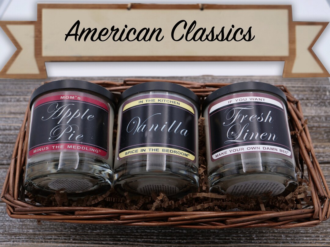 Classic Candle Set Classic Candle Basket Candle Basket Etsy