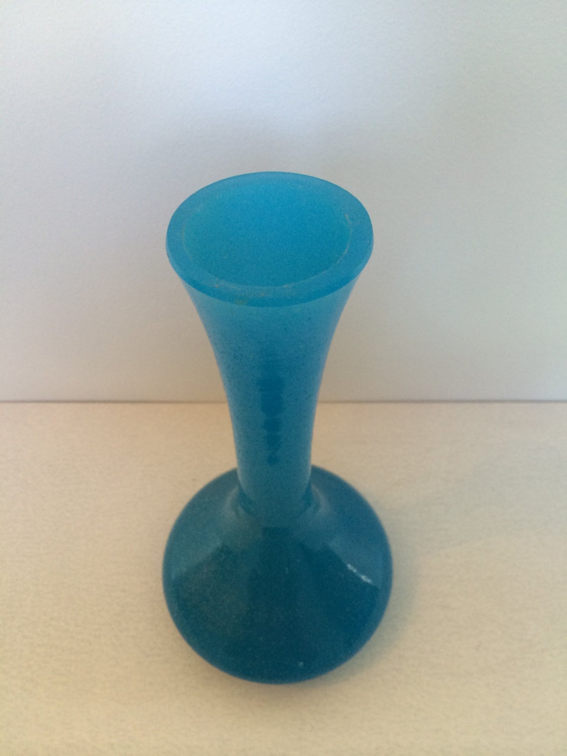 19th Century French Blue Opaline Glass Vase Etsy