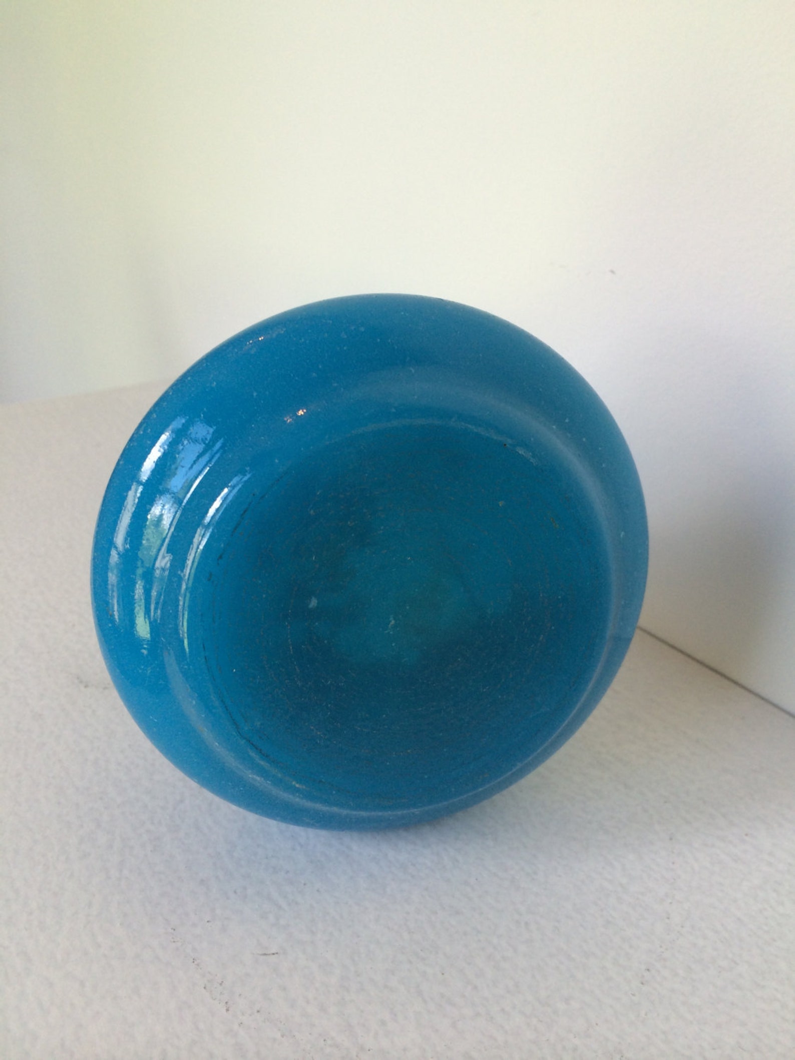 19th Century French Blue Opaline Glass Vase Etsy