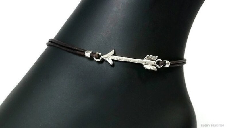 leather ankle bracelet